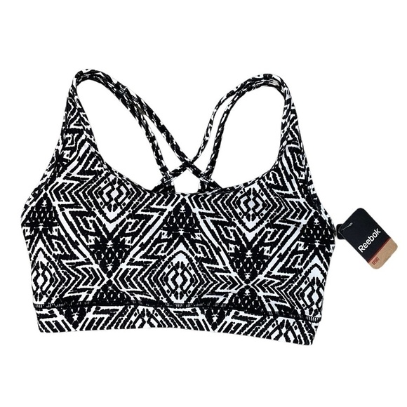 Redbox Sport Mesh Back Strappy Bra Tribal Snake Black MediumSupport Size Medium - Picture 8 of 12